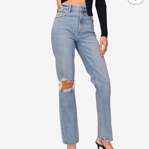 Abercrombie&Fitch Ultra High Rise 90s Straight Jeans Curve Love